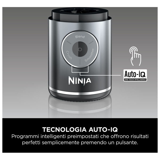 Ninja Frullatore Portatile BC251EUGY 0.57 L Grigio e Trasparente - Yeppon