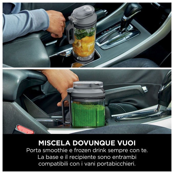 Ninja Frullatore Portatile BC251EUGY 0.57 L Grigio e Trasparente - Yeppon