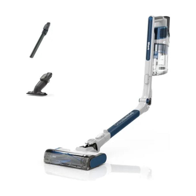 Shark IZ380EU - Aspirapolvere Senza Filo PowerPro con Anti Hair Wrap e FloorDetect Blu Scuro Metallizzato - Yeppon