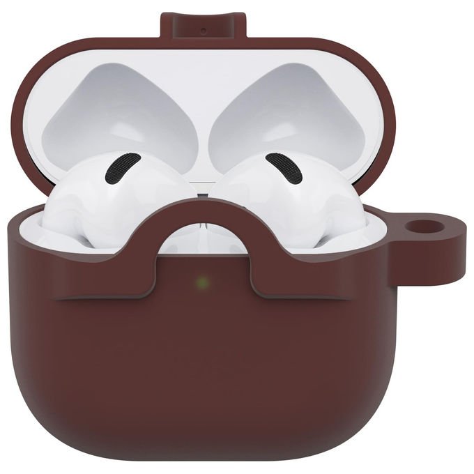 OtterBox Custodia Soft Touch per AirPods 4a gen Rosso Borgogna Moschettone - Yeppon