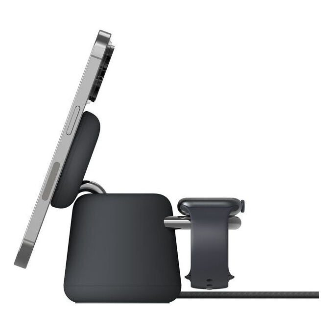 Belkin BoostCharge Pro Caricatore Wireless Rapido 2 in 1 Qi2 15W Antracite