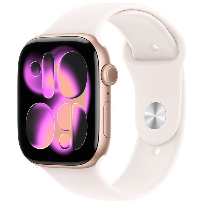 Apple Watch Series 11 GPS 46mm Cassa Alluminio Oro Rosa con Band Rosa Fard