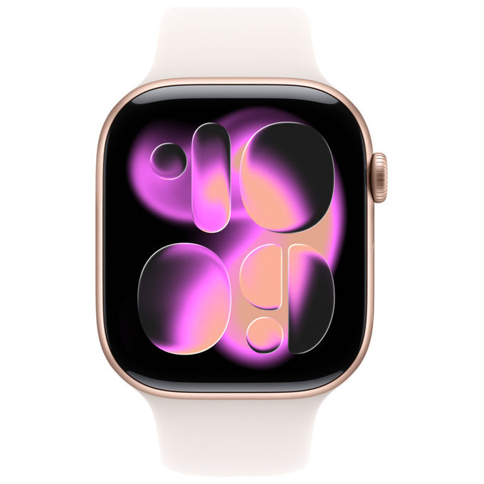 Apple Watch Series 11 GPS 46mm Cassa Alluminio Oro Rosa con Band Rosa Fard