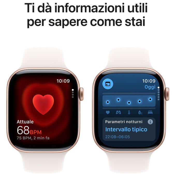 Apple Watch Series 11 GPS 46mm Cassa Alluminio Oro Rosa con Band Rosa Fard
