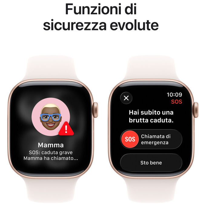 Apple Watch Series 11 GPS 46mm Cassa Alluminio Oro Rosa con Band Rosa Fard