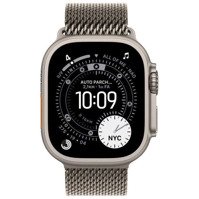 Apple Watch Ultra 3 GPS + Cellular 49mm Titanio Naturale Loop Maglia Milanese Titanio Large