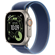 Apple Watch Ultra 3 GPS + Cellular 49mm Titanio Trail Loop Blu-Blu Acceso M-L