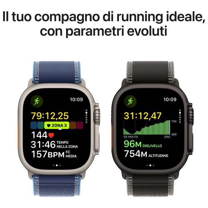 Apple Watch Ultra 3 49mm GPS + Cellular Titanio Nero Loop Maglia Milanese