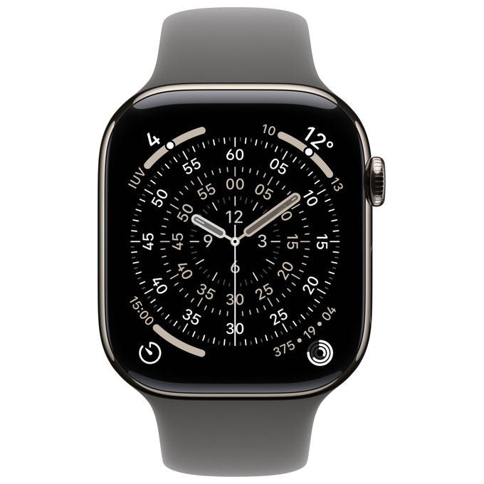 Apple Watch Series 11 GPS + Cellular 46mm Titanio Grigio Pietra M-L