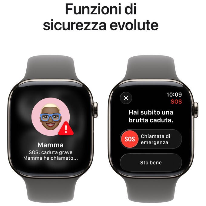 Apple Watch Series 11 GPS + Cellular 46mm Titanio Grigio Pietra M-L