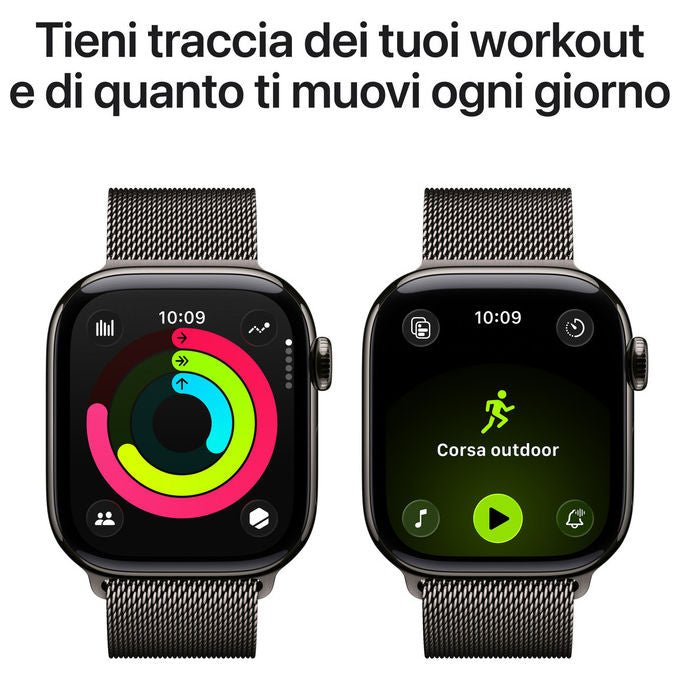 Apple Watch Series 11 GPS Cellular 42mm Titanio Ardesia con Loop Milanese