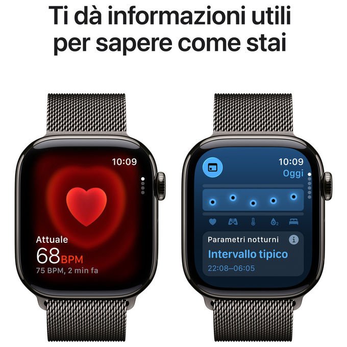 Apple Watch Series 11 GPS Cellular 42mm Titanio Ardesia con Loop Milanese