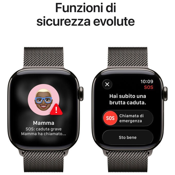 Apple Watch Series 11 GPS Cellular 42mm Titanio Ardesia con Loop Milanese