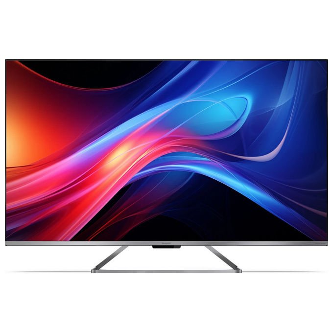 Sharp Google TV QLED 4K 55 pollici Frameless Argento