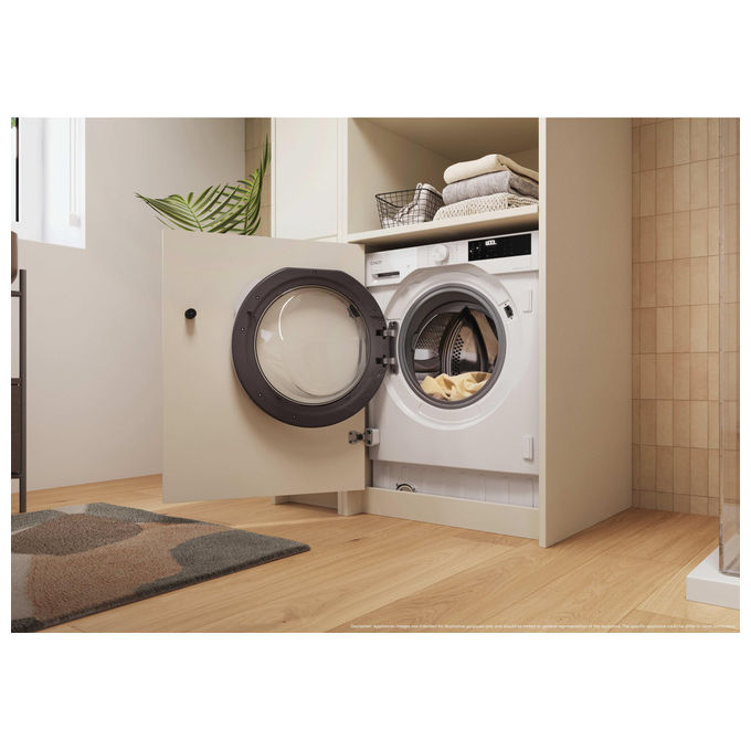 Candy BC4S485M4D8-S Lavasciuga da Incasso Frontale 8-5 Kg 1400 rpm Classe A Inverter Wi-Fi (82x60x52,5 cm) colore Bianco