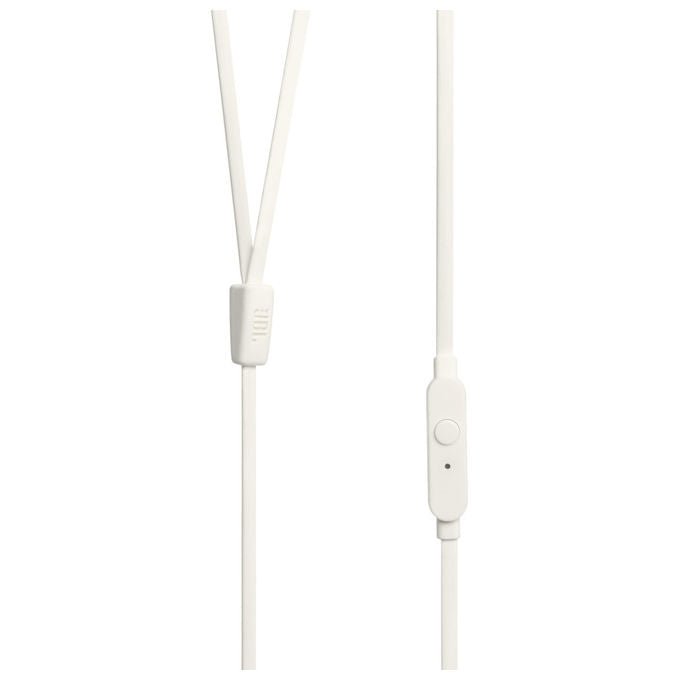 JBL Tune 110 Auricolari In-ear Cablati Musica Bianco
