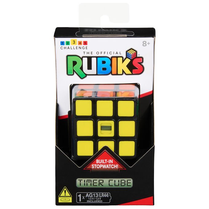 Spin Master Cubo di Rubik 3x3 con Timer Integrato Rompicapo Classico