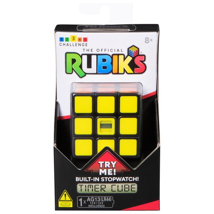 Spin Master Cubo di Rubik 3x3 con Timer Integrato Rompicapo Classico