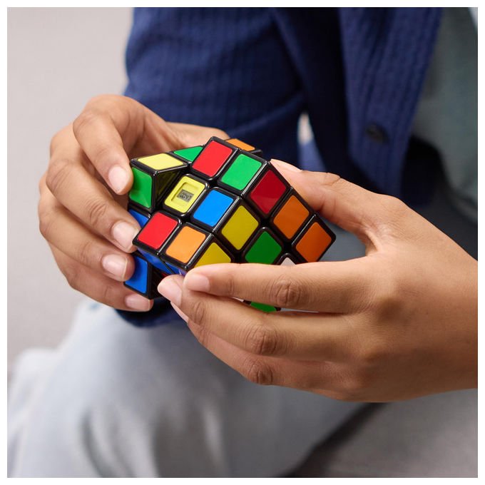 Spin Master Cubo di Rubik 3x3 con Timer Integrato Rompicapo Classico