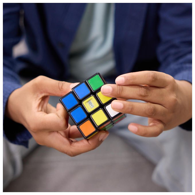 Spin Master Cubo di Rubik 3x3 con Timer Integrato Rompicapo Classico