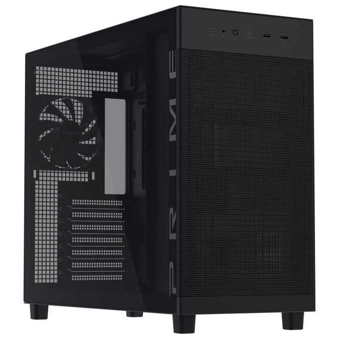 Asus Case PC Prime AP303 TG Mid-Tower ATX Nero Vetro Temperato
