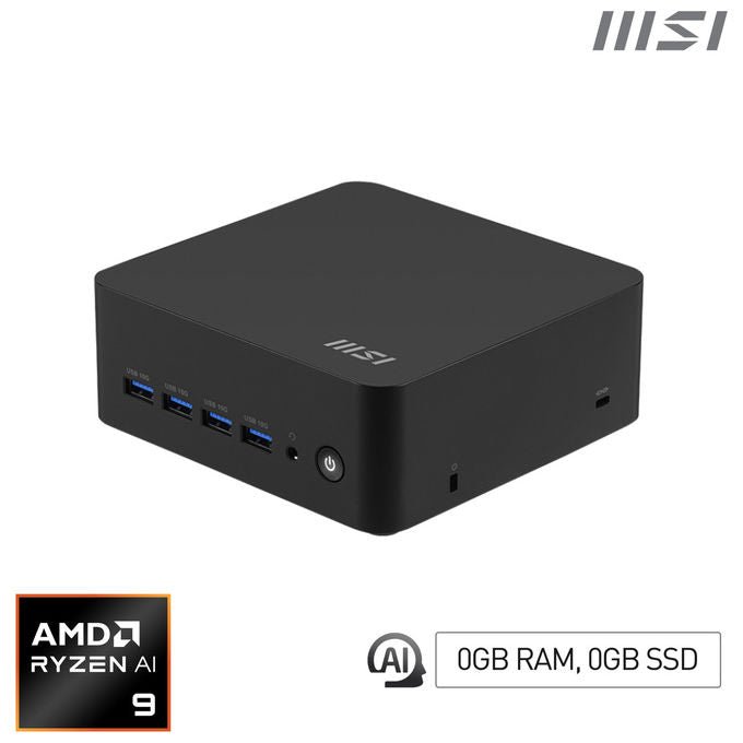 MSI Mini PC Barebone Cubi Z AI 8M AMD Ryzen 9 8945HS Nero