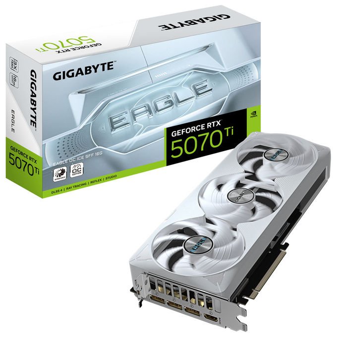 Gigabyte GeForce RTX 5070 Ti Eagle OC Ice SFF 16GB GDDR7 Scheda Grafica