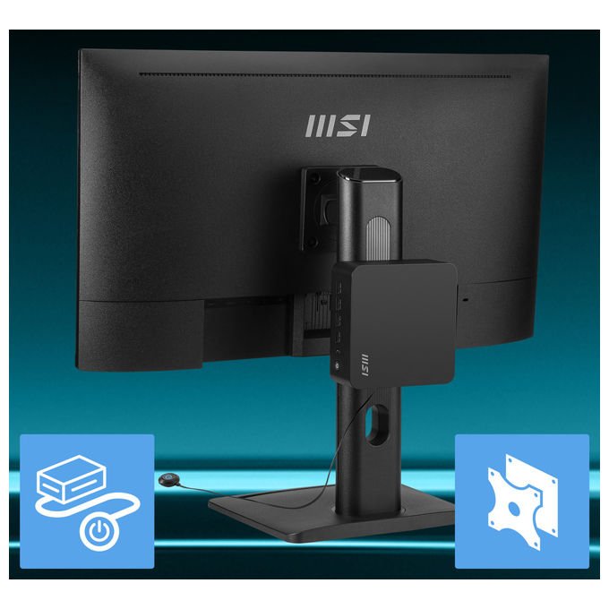 MSI Mini PC Cubi Z AI 8M R5 8645HS 16GB DDR5 512GB SSD Windows 11 Pro Nero