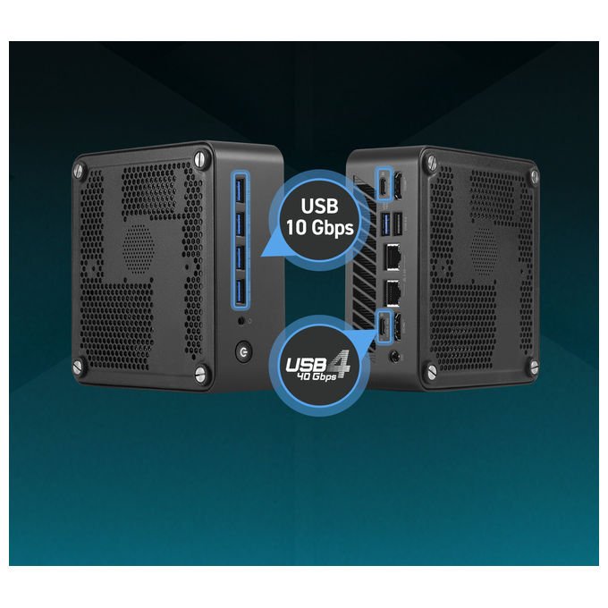 MSI Mini PC Cubi Z AI 8M R5 8645HS 16GB DDR5 512GB SSD Windows 11 Pro Nero