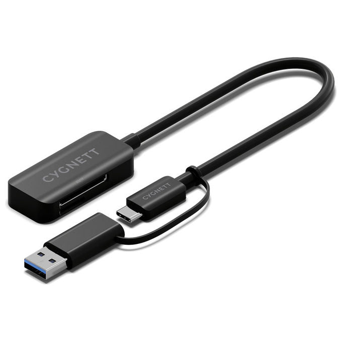 Cygnett Adattatore USB-C a SD e Micro SD Nero