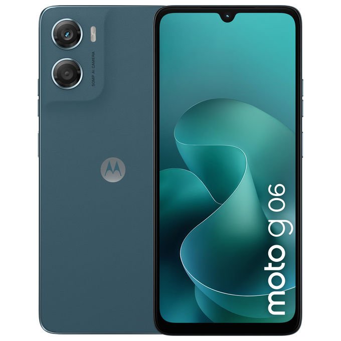 Motorola MOTO G06 Smartphone 6.88'' 8 GB RAM 256 GB MediaTek Helio G81 Extreme 5200 mAh Android 15 Doppia SIM colore Blu