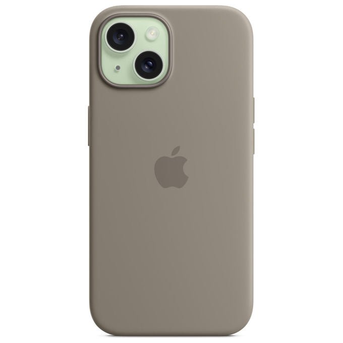 Apple Custodia MagSafe in Silicone Grigio Creta per iPhone 15