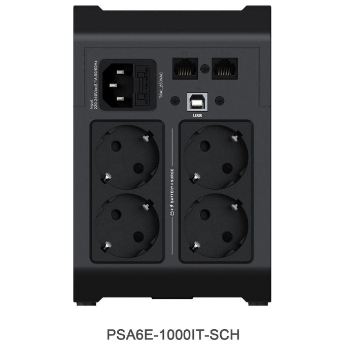 Vertiv PSA6E-1000IT-SCH Gruppo Continuita' UPS 1 kVA 525 W Line Interactive Nero