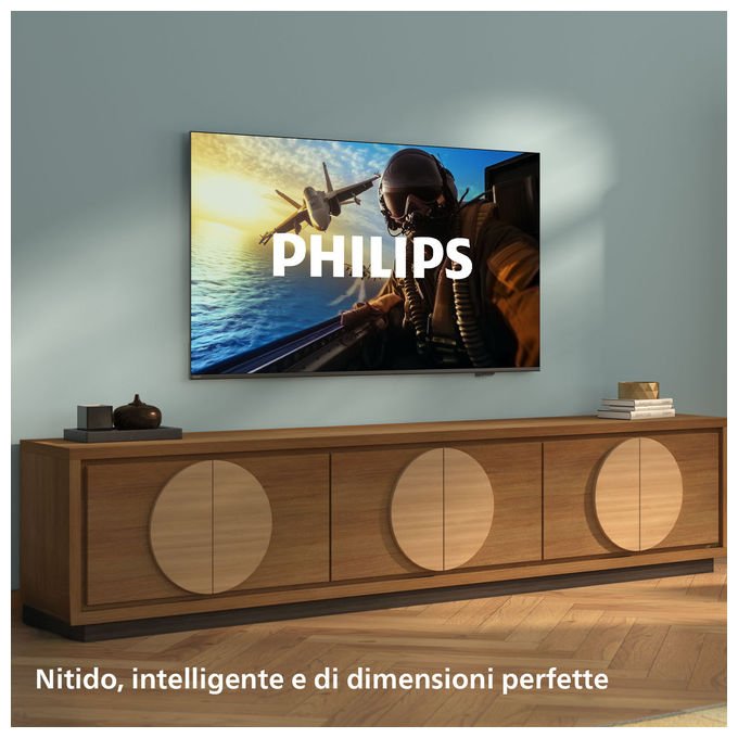 Philips Smart TV LED 4K UHD 50 Pollici Dolby Atmos Titan OS Nero