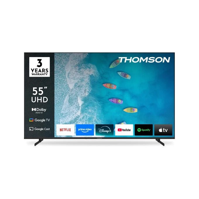 Thomson TV 55'' Google TV 4K UHD Nero Frameless