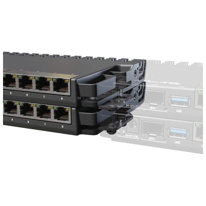 Mikrotik Kit Montaggio Rack K-79 per Router RB5009 e Serie L009 Nero