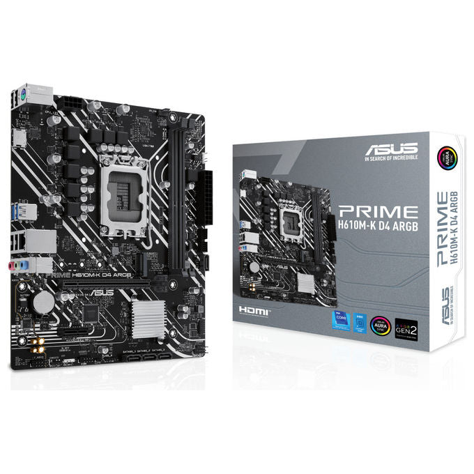 Asus Prime H610M-K D4 ARGB Scheda Madre Intel H610 LGA 1700 micro ATX