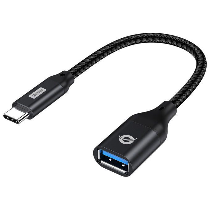 Conceptronic Adattatore USB-C a USB-A Nero USB 3.2 Gen 2