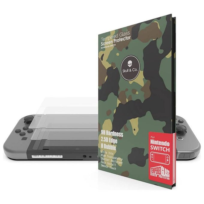 Skull Factory Pellicola Protettiva in Vetro Temperato per Nintendo Switch 9H