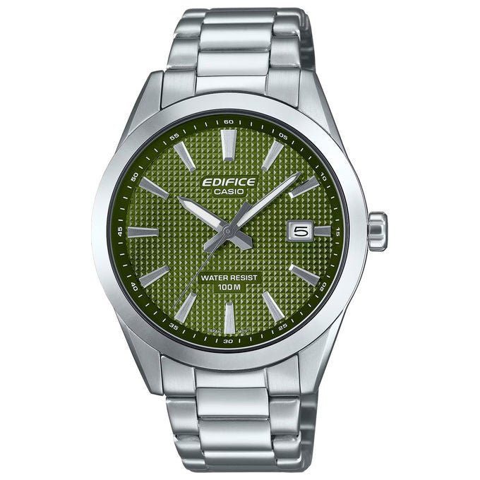 Casio Edifice Orologio Uomo Quarzo Quadrante Verde EFV-160D-3AVEF Acciaio