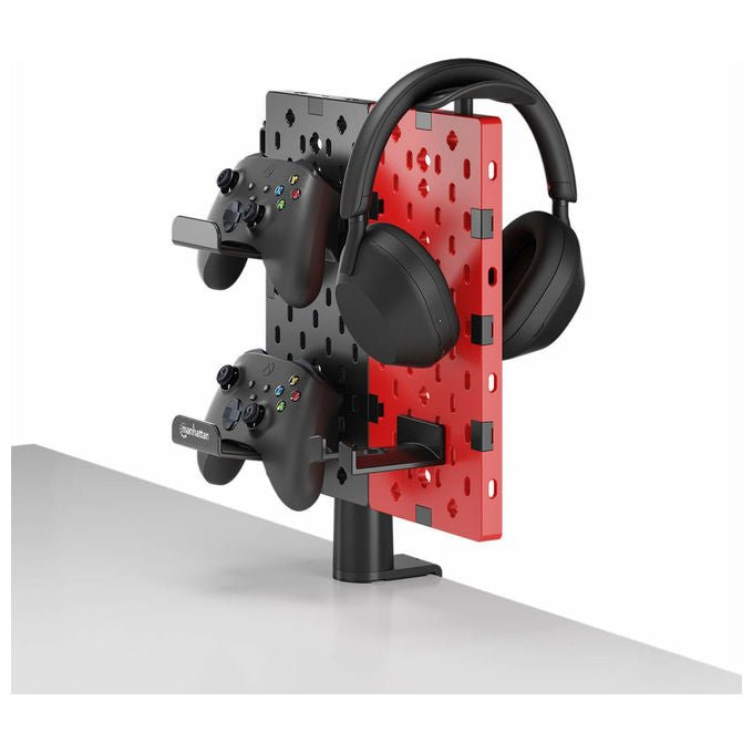 Manhattan Supporto Controller e Auricolare Passivo Nero Rosso