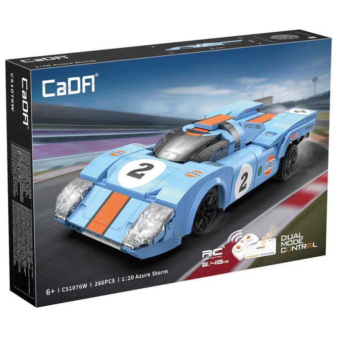 Cada Auto da Corsa Radiocomandata Azure Storm Set di Costruzioni
