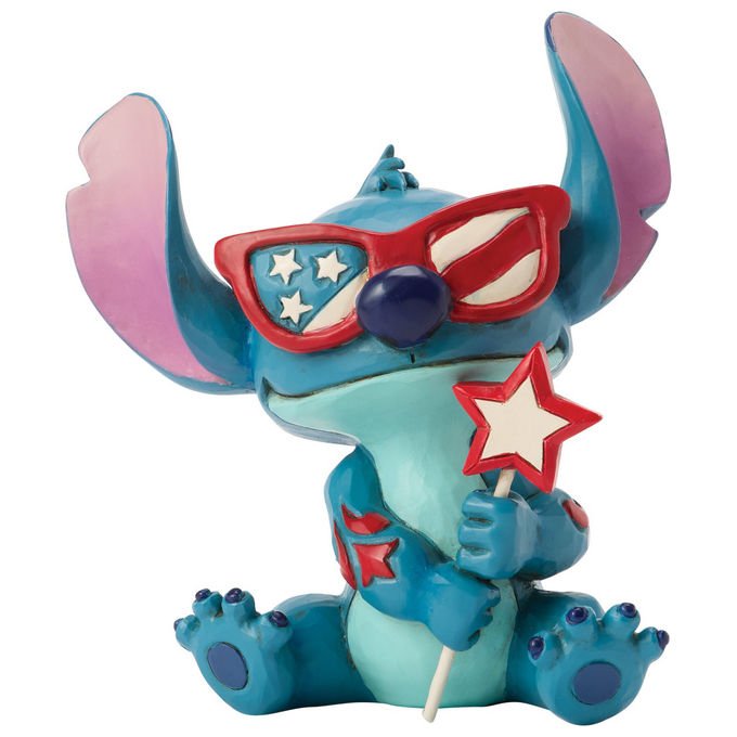 Disney Traditions Stitch Patriottico Statuetta Jim Shore 9 cm Resina