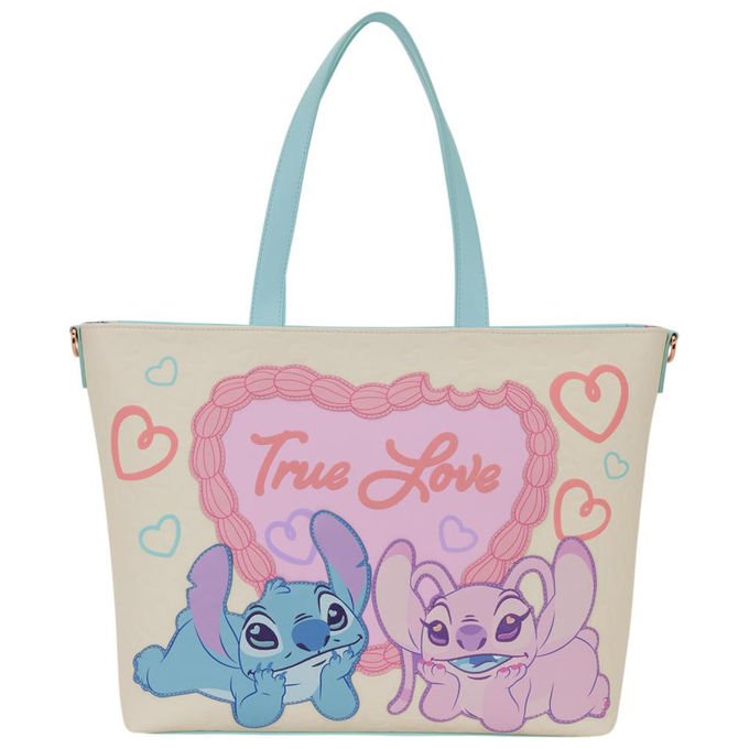 Loungefly Borsa Tote Lilo and Stitch True Love Disney Poliuretano