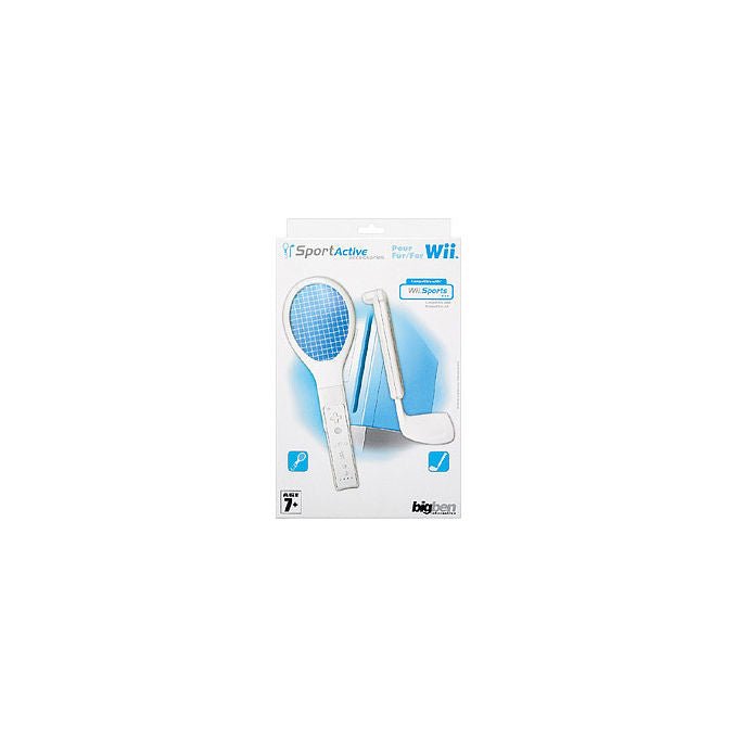 Bigben Interactive Set Sportivo per Wii Gamepad Racchetta Tennis e Mazza Golf
