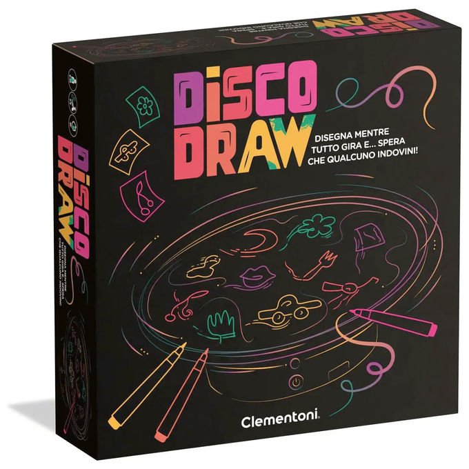 Clementoni Disko Draw Gioco da Tavolo Made in Italy Per Bambini 8+ Anni
