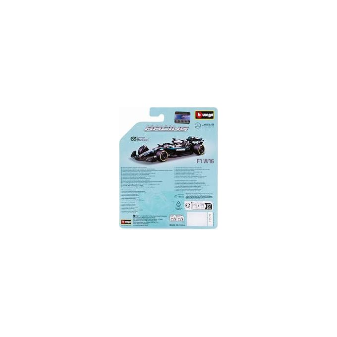 Bburago Mercedes-AMG F1 W16 2025 #63 George Russell Modellino Auto 1:64
