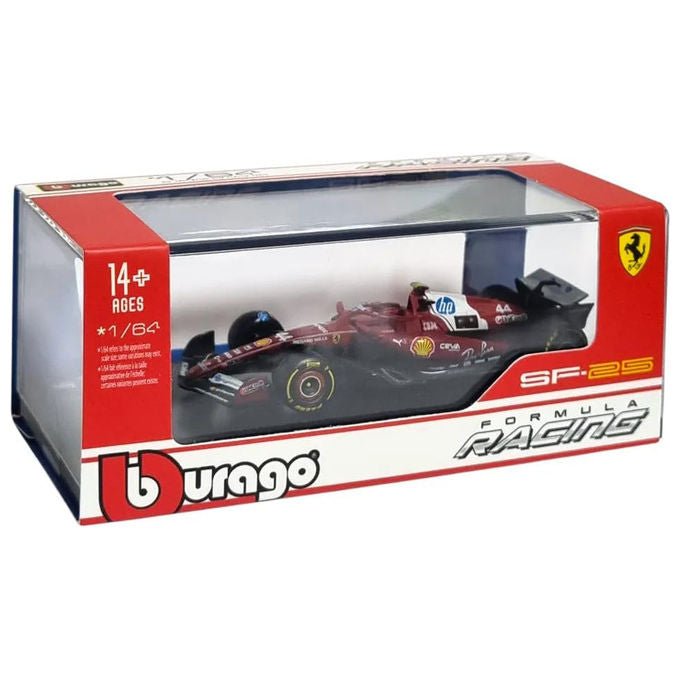 BBURAGO Ferrari SF-25 Lewis Hamilton Modello 1:64 Blister
