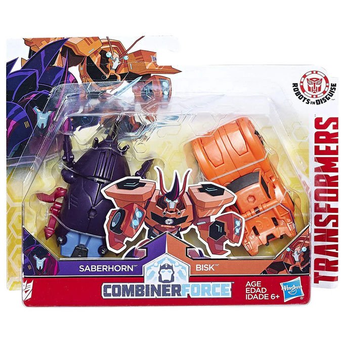 Hasbro Transformers Robots in Disguise Combiner Force Saberhorn and Bisk