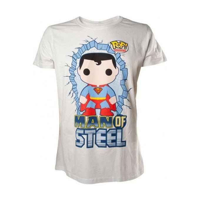 Bioworld T-Shirt Superman Funko Bianca Taglia S